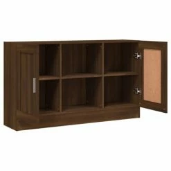 VidaXL Buffet Chêne marron 120x30,5x70 cm Bois d'ingénierie -Buffets & bahuts Soldes image 5 815626
