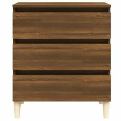 VidaXL Buffet Chêne marron 60x35x69 cm Bois d'ingénierie -Buffets & bahuts Soldes image 5 815806
