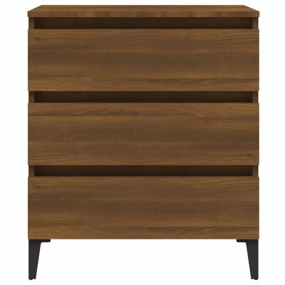 VidaXL Buffet Chêne marron 60x35x69 cm Bois d'ingénierie 5 VidaXL Buffet Chêne marron 60x35x69 cm Bois d'ingénierie – Image 5