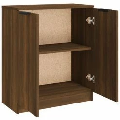 VidaXL Buffet Chêne marron 60x30x70 cm Bois d'ingénierie -Buffets & bahuts Soldes image 5 816984