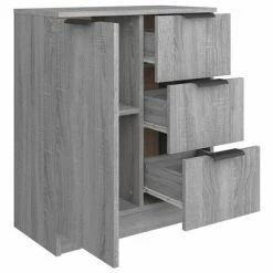 VidaXL Buffet Sonoma gris 60x30x70 cm Bois d'ingénierie -Buffets & bahuts Soldes image 5 816989
