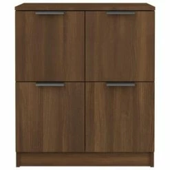 VidaXL Buffet Chêne marron 60x30x70 cm Bois d'ingénierie -Buffets & bahuts Soldes image 5 816996