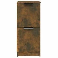 VidaXL Buffets 2 pcs Chêne fumé 30x30x70 cm Bois d'ingénierie 10 VidaXL Buffets 2 pcs Chêne fumé 30x30x70 cm Bois d'ingénierie -Buffets & bahuts Soldes image 5 817019