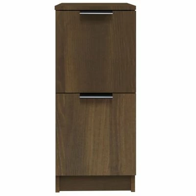 VidaXL Buffet Chêne marron 30x30x70 cm Bois d'ingénierie 5 VidaXL Buffet Chêne marron 30x30x70 cm Bois d'ingénierie – Image 5