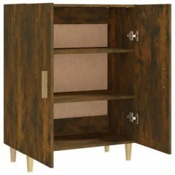 VidaXL Buffet Chêne fumé 70x34x90 cm Bois d'ingénierie -Buffets & bahuts Soldes image 5 817327