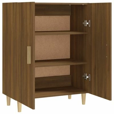 VidaXL Buffet Chêne marron 70x34x90 cm Bois d'ingénierie 5 VidaXL Buffet Chêne marron 70x34x90 cm Bois d'ingénierie – Image 5