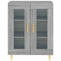 VidaXL Buffet Sonoma gris 69,5x34x90 cm Bois d'ingénierie -Buffets & bahuts Soldes image 5 817334