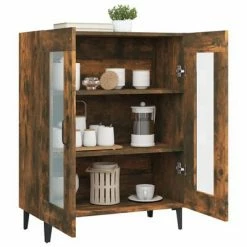 VidaXL Buffet Chêne fumé 69,5x34x90 cm Bois d'ingénierie 10 VidaXL Buffet Chêne fumé 69,5x34x90 cm Bois d'ingénierie -Buffets & bahuts Soldes image 5 817336