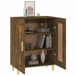 VidaXL Buffet Chêne fumé 69,5x34x90 cm Bois d'ingénierie -Buffets & bahuts Soldes image 5 817339