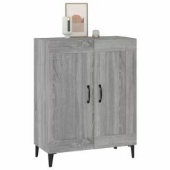 VidaXL Buffet Sonoma gris 69,5x34x90 cm Bois d'ingénierie -Buffets & bahuts Soldes image 5 817343