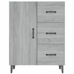 VidaXL Buffet Sonoma gris 69,5x34x90 cm Bois d'ingénierie -Buffets & bahuts Soldes image 5 817355