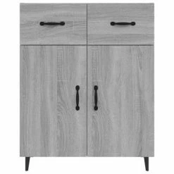 VidaXL Buffet Sonoma gris 69,5x34x90 cm Bois d'ingénierie -Buffets & bahuts Soldes image 5 817361