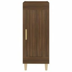 VidaXL Buffet Chêne marron 34,5x34x90 cm Bois d'ingénierie -Buffets & bahuts Soldes image 5 817434