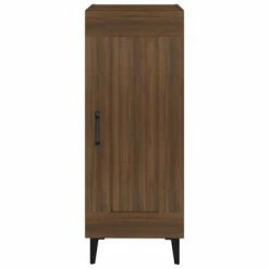VidaXL Buffet Chêne marron 34,5x34x90 cm Bois d'ingénierie -Buffets & bahuts Soldes image 5 817437