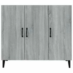 VidaXL Buffet Sonoma gris 90x34x80 cm Bois d'ingénierie -Buffets & bahuts Soldes image 5 817463