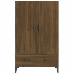 VidaXL Buffet Chêne marron 70x31x115 cm Bois d'ingénierie -Buffets & bahuts Soldes image 5 817476