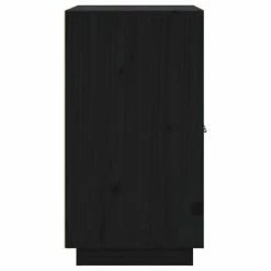 VidaXL Buffet Noir 65,5x40x75 cm Bois massif de pin -Buffets & bahuts Soldes image 5 820121