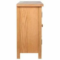 VidaXL Buffet avec 3 tiroirs 110 x 33,5 x 70 cm Bois de chêne massif -Buffets & bahuts Soldes image 6 241677