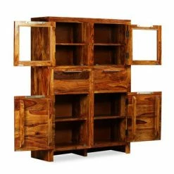 VidaXL Buffet Bois massif de Sesham 100 x 35 x 140 cm -Buffets & bahuts Soldes image 6 243944