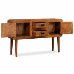 VidaXL Buffet Bois massif avec finition en bois de Sesham 120x30x75 cm 11 VidaXL Buffet Bois massif avec finition en bois de Sesham 120x30x75 cm -Buffets & bahuts Soldes image 6 244682