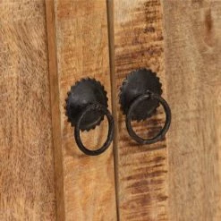 VidaXL Buffet avec étagères en bois de manguier massif 65x30x180 cm -Buffets & bahuts Soldes image 6 244943