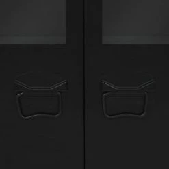 VidaXL Buffet Métal de style industriel 120 x 35 x 70 cm Noir -Buffets & bahuts Soldes image 6 245959