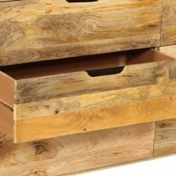VidaXL Armoire à tiroirs Bois de manguier massif 140x46x77 cm -Buffets & bahuts Soldes image 6 246146