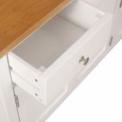 VidaXL Buffet 110 x 33,5 x 70 cm Bois de chêne massif -Buffets & bahuts Soldes image 6 247122