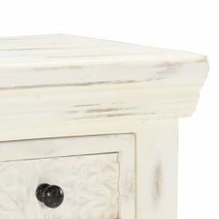VidaXL Buffet Blanc 65 x 30 x 75 cm Bois de manguier massif 11 VidaXL Buffet Blanc 65 x 30 x 75 cm Bois de manguier massif -Buffets & bahuts Soldes image 6 249871