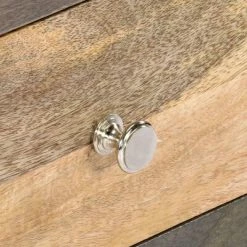 VidaXL Armoire latérale Gris 75x30x60 cm Bois de manguier massif -Buffets & bahuts Soldes image 6 282736