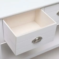 VidaXL Buffet Blanc 115 x 30 x 76 cm Bois -Buffets & bahuts Soldes image 6 284165