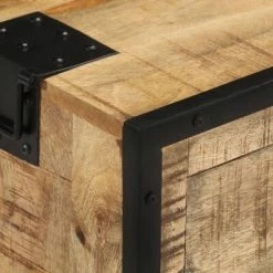 VidaXL Buffet 100x31x60 cm Bois de manguier massif brut -Buffets & bahuts Soldes image 6 285894