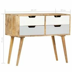 VidaXL Buffet 85 x 40 x 71 cm Bois de manguier massif -Buffets & bahuts Soldes image 6 286241