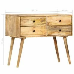 VidaXL Buffet 85 x 40 x 71 cm Bois de manguier massif -Buffets & bahuts Soldes image 6 286242