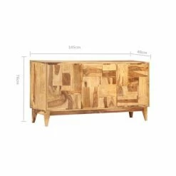 VidaXL Buffet 145x40x76 cm Bois massif -Buffets & bahuts Soldes image 6 287348