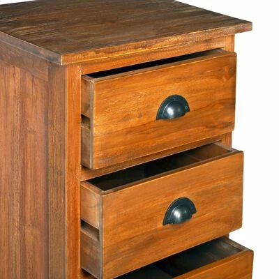 VidaXL Buffet 45x35x110 cm Bois de teck massif 6 VidaXL Buffet 45x35x110 cm Bois de teck massif – Image 6