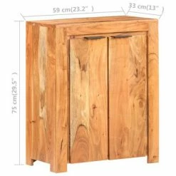 VidaXL Buffet 59x33x75 cm Bois d'acacia massif -Buffets & bahuts Soldes image 6 320213