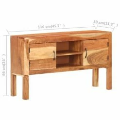 VidaXL Buffet 116x30x66 cm Bois d'acacia massif -Buffets & bahuts Soldes image 6 320476