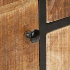 VidaXL Buffet 85x30x80 cm Bois de manguier brut -Buffets & bahuts Soldes image 6 320486