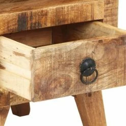 VidaXL Table de chevet 30x30x41 cm Bois de manguier brut -Buffets & bahuts Soldes image 6 321616