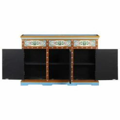 VidaXL Buffet peint à la main 120x35x76 cm Bois de manguier massif 11 VidaXL Buffet peint à la main 120x35x76 cm Bois de manguier massif -Buffets & bahuts Soldes image 6 321661