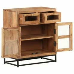 VidaXL Buffet 60x35x70 cm Bois d'acacia massif -Buffets & bahuts Soldes image 6 323504