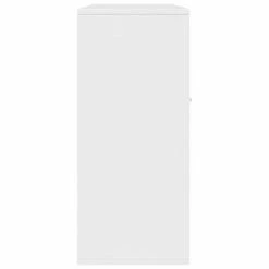 VidaXL Buffet Blanc 88x30x70 cm Bois d'ingénierie -Buffets & bahuts Soldes image 6 800675