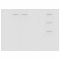 VidaXL Buffet Blanc 105x30x75 cm Aggloméré -Buffets & bahuts Soldes image 6 800693