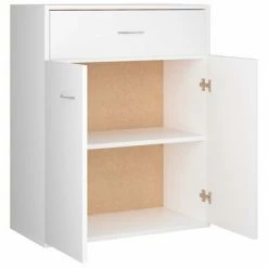 VidaXL Buffet Blanc 60 x 30 x 75 cm Aggloméré -Buffets & bahuts Soldes image 6 800711
