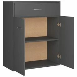 VidaXL Buffet Gris 60 x 30 x 75 cm Aggloméré -Buffets & bahuts Soldes image 6 800713
