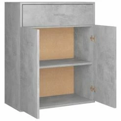 VidaXL Buffet Gris béton 60 x 30 x 75 cm Aggloméré 11 VidaXL Buffet Gris béton 60 x 30 x 75 cm Aggloméré -Buffets & bahuts Soldes image 6 800715