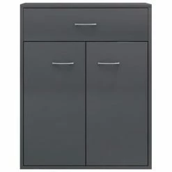 VidaXL Buffet Gris brillant 60x30x75 cm Aggloméré 11 VidaXL Buffet Gris brillant 60x30x75 cm Aggloméré -Buffets & bahuts Soldes image 6 800719