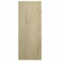 VidaXL Buffet Blanc et chêne sonoma 60x30x75 cm Aggloméré -Buffets & bahuts Soldes image 6 800734