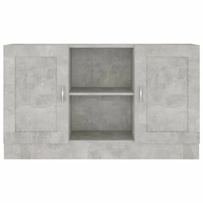 VidaXL Buffet Gris béton 120x30,5x70 cm Aggloméré 6 VidaXL Buffet Gris béton 120x30,5x70 cm Aggloméré – Image 6